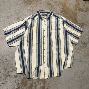 Faded-glory Men's White and Blue Shirt